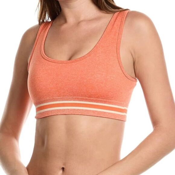 The Up Side Sports Bra Womens Size Small Citrus Marle Seamless Elasticized New - Picture 1 of 9